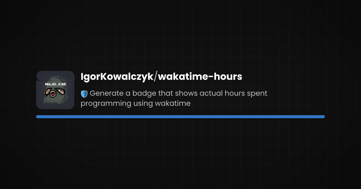 Preview of wakatime-hours